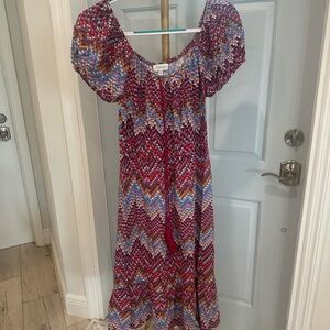 Missoni Multicolor Zigzag Knit Dress